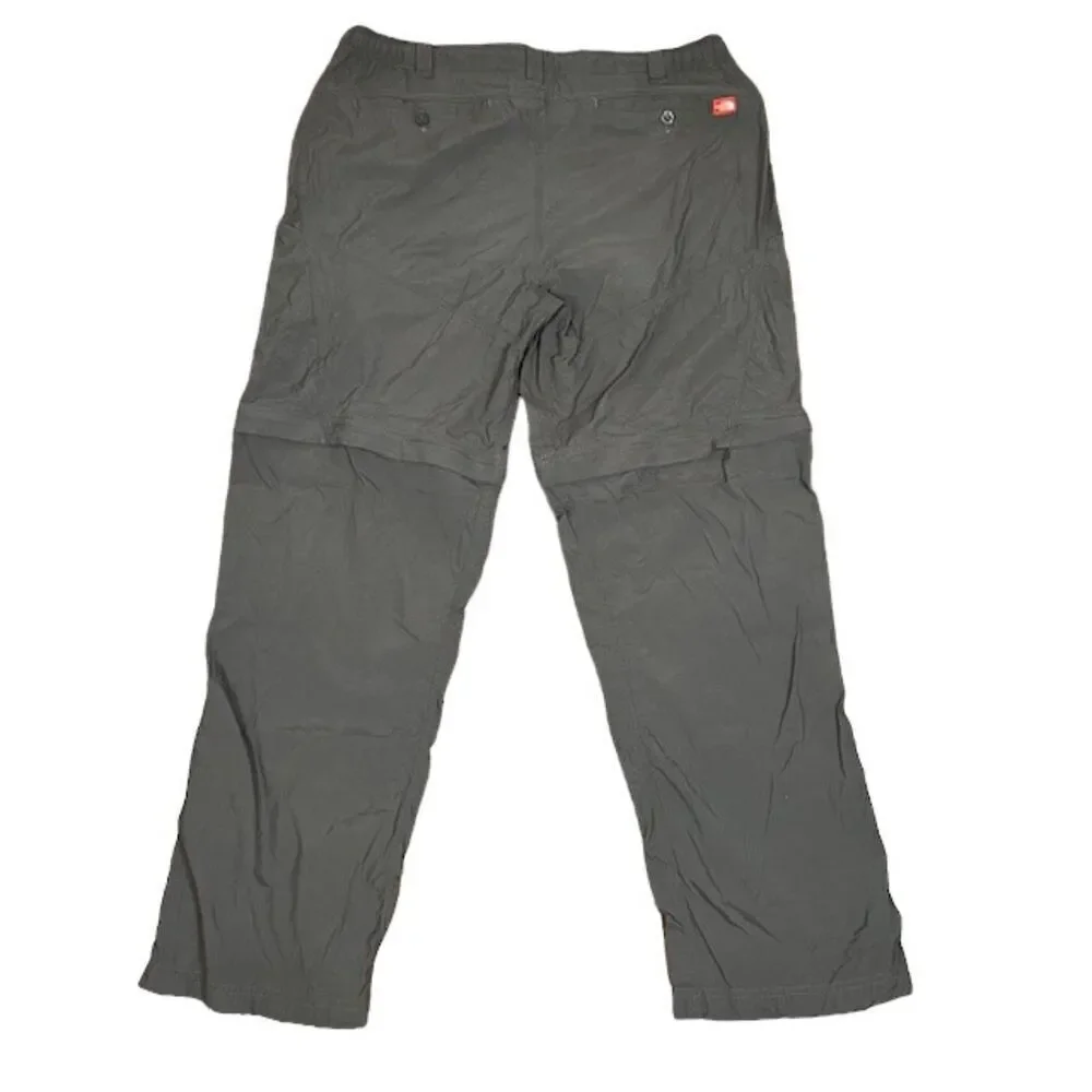The North Face Convertible Hiking Pants Zip Off Legs Outdoor Utility Charcoal XL